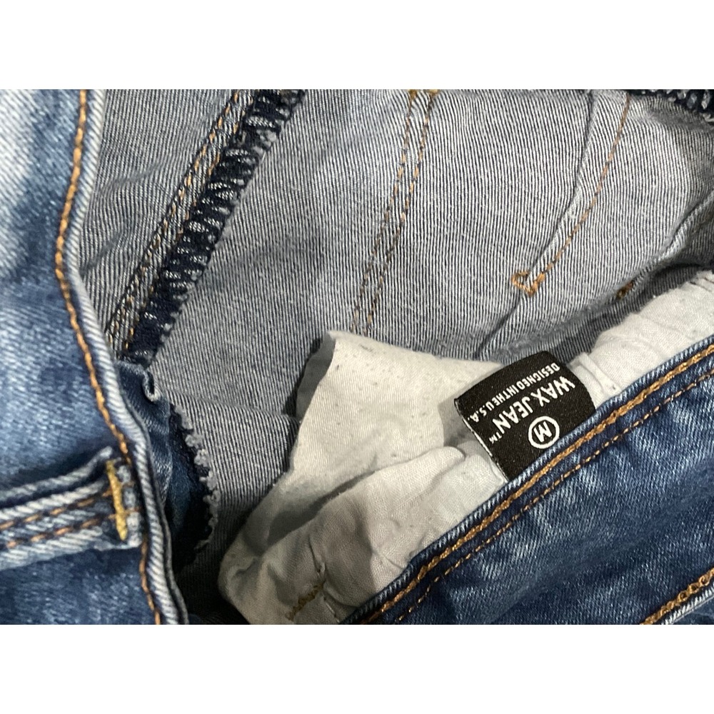 Wax Jean Butt I Love You Denim Shorts Dark Wash Cuffed Size M - Picture 4 of 9